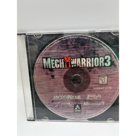 Mech Warrior 3 Pc Cd-rom Game Micro Prose 1999 & Expansion Pack - Picture 8 of 9